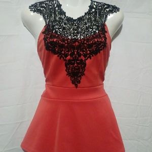 Blu Planet Peplum top